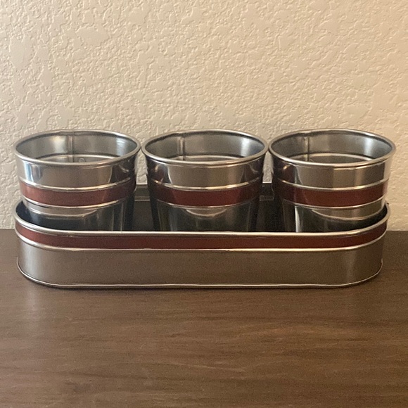 Behren’s Other Behrens Stainless Steel 3 In Planters With Copper